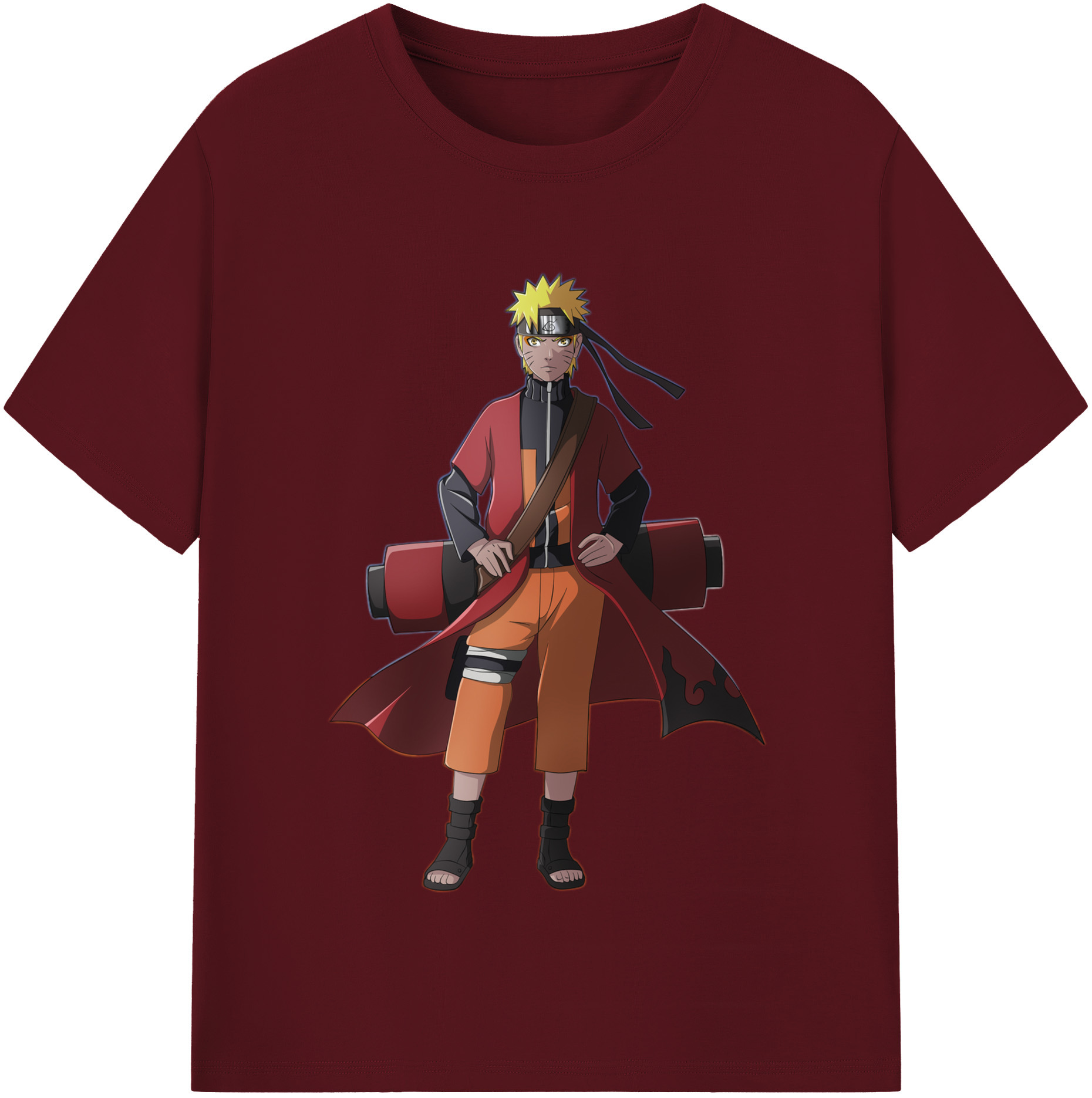 （画像用） NARUTO -ナルト- うずまき ナルト Uzumaki Naruto 綿100％半袖Tシャツ（フロントプリント）